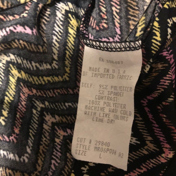 L8teR wide top chevron sleeveless mini dress - Picture 6 of 7